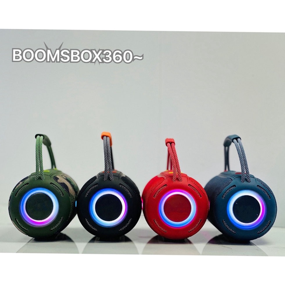 Loa bluetooth BoomBox360 phiên bản mới 2023, loa không dây độ đèn led cùng âm thanh bass căng công suất 20w pin trâu