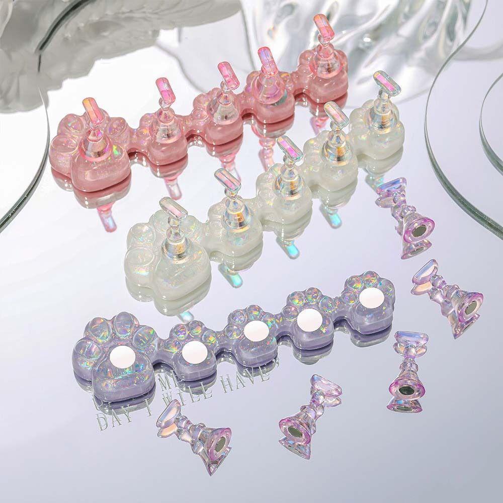 Giá Đỡ Trưng Bày Móng Tay Giả Hình Chân Mèo Tiện Dụng