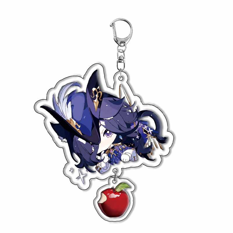 Ye genshin Móc Chìa Khóa Bằng acrylic Mặt Hoạt Hình focalors furina Dễ Thương Làm Quà Tặng Cho Trẻ Em