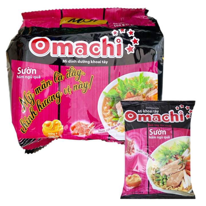 Lốc 5 Gói Mì Omachi  Sườn TN