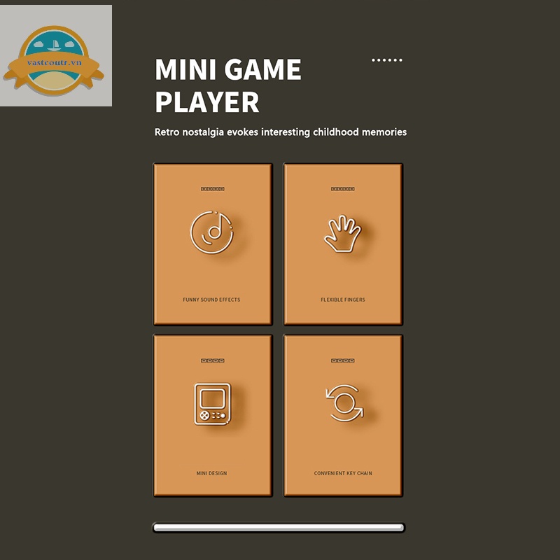 Coutr Máy Chơi game Bỏ Túi mini Có Móc Khóa Phong Cách Hoài Cổ Trò Chơi tetris deion