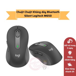 Chuột Không dây Bluetooth Silent Logitech Signature M650 - Hàng Nhập Khẩu