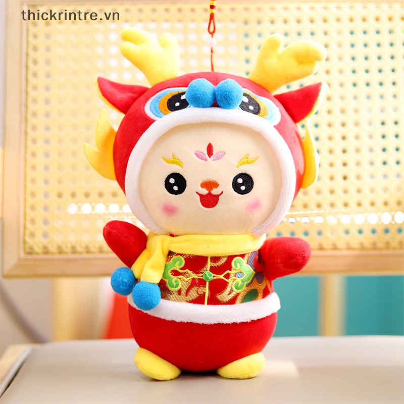 Đồ Chơi Nhồi Bông Hình Rồng Năm Con Giáp Trung Quốc Trang Trí Bàn Làm Việc