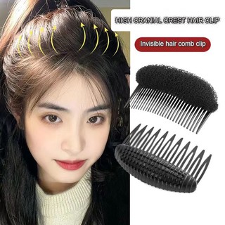 Crest aijolen lược chải tóc mái bằng lông gà màu đen vô hình