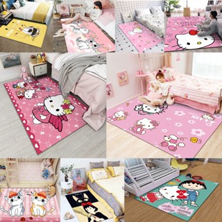 Thảm Chùi Chân Siêu Mềm Chống Trượt Hình Hello Kitty 80 * 120cm / 60 * 160cm / 60 * 90cm / 50 * 80cm