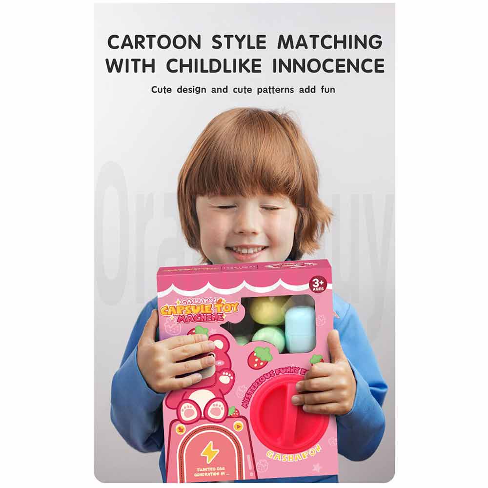 Mini Egg Twisting Doll Gashapon Machine Children Game Capsule Toys Claw Catch Toy Children Early Education Learning Game