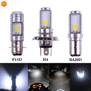 1 bóng đèn pha 12000lm ba20d h6 h4 led 6500k 12v jp7 chất lượng cao cho xe mô tô