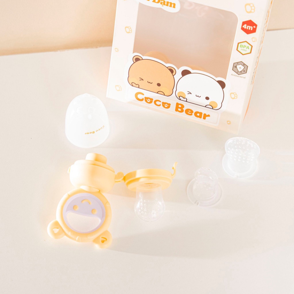 TÚI NHAI ĂN DẶM COCOBEAR CÓ 3 NÚM NHAI CHO BÉ THAY ĐỔI