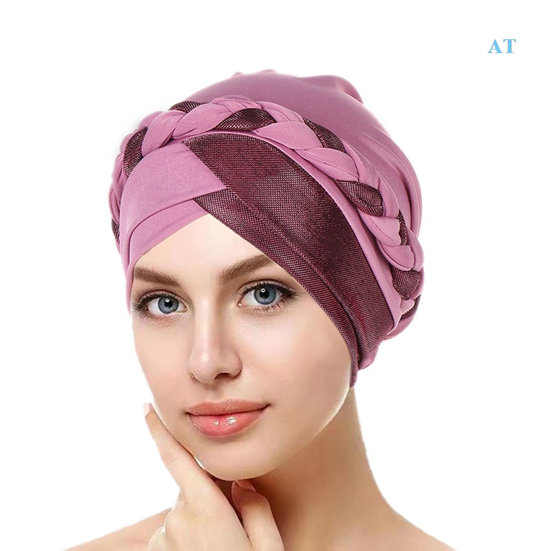 Mũ turban Trùm Đầu Đính Kim Tuyến Lấp Lánh Cho Phụ Nữ Islam