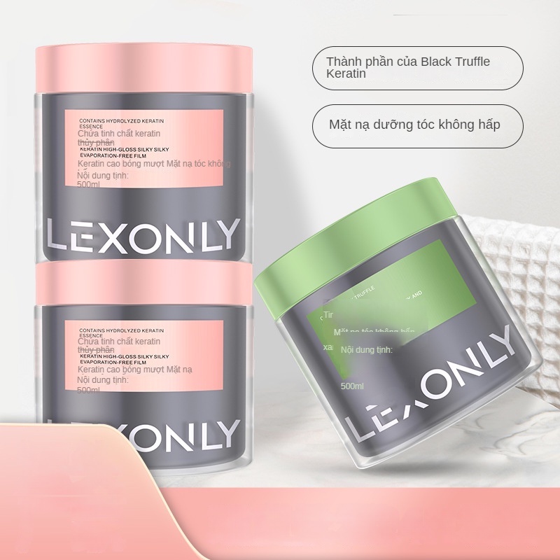 Mặt nạ tóc nấm cục đen Keratin sửa chữa khô bù nước dưỡng ẩm dầu xả collagen