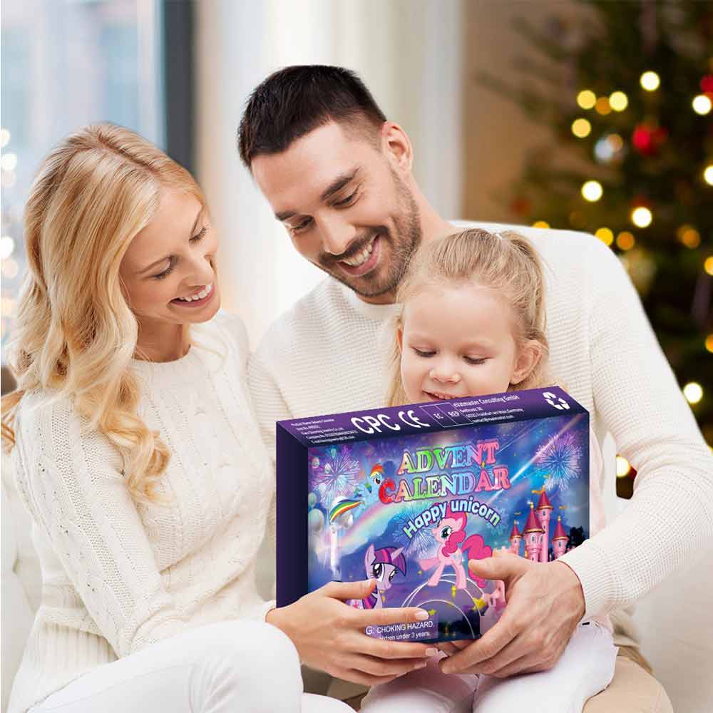 24Days Christmas Advent Calendar My Little Pony Blind Box Unicorn Cute Toys Xmas Countdown Gift