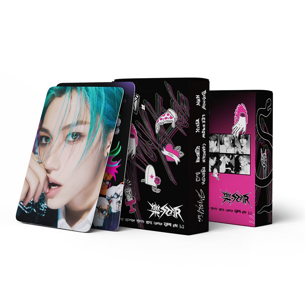 Hộp 55 Tấm Ảnh lomo card Nhóm Nhạc kpop stray kids