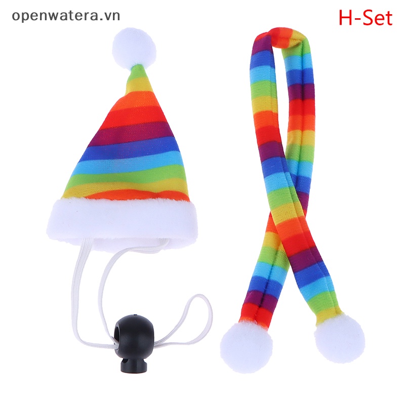 1 Set Nón Giáng Sinh mini Trang Trí Cho Nhà Búp Bê vn