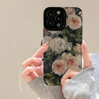 Minority Đơn Giản Tranh Sơn Dầu Hoa Hồng Cho Iphone13promax Apple 12 14 / 15 / 16 / 17promax Ốp Điện Thoại 11promax Cá Tính Nâng Cao
