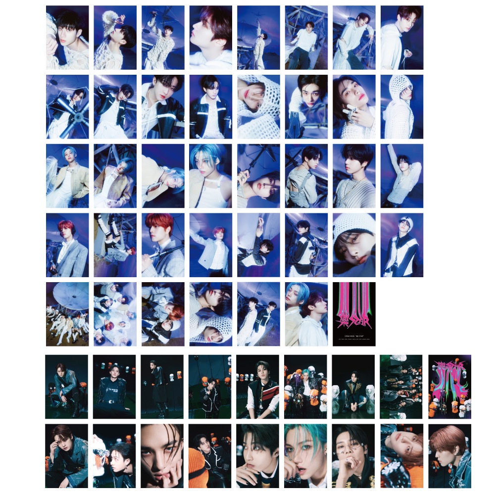 Hộp 55 Tấm Ảnh lomo card Nhóm Nhạc kpop stray kids