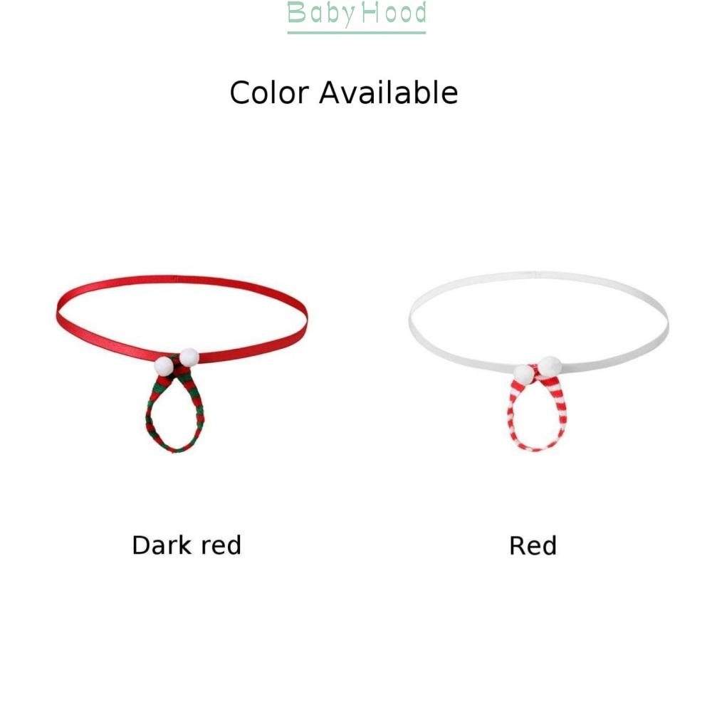 Men's Sexy Christmas Lingerie G String Thong Comfortable and Breathable Dark Red#BBHOOD