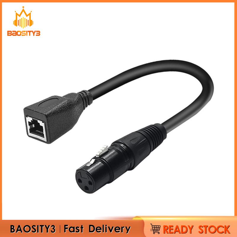Cáp Chuyển Đổi xlr 3 pin rj45 xlr female Sang rj45 30cm