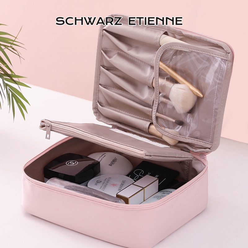 Schwarz etienne Túi Đựng Mỹ Phẩm Sức Chứa Lớn Thiết Kế Đơn Giản Dễ Thương