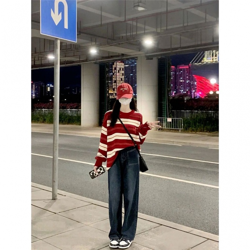 Áo Len ÁO Sweater DáNg RộNg Phong CáCh HàN QuốC ThờI Trang Thu ĐôNg Cho Nữ