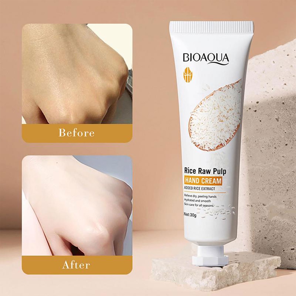 Vog Rice Hand Cream Volumizing Rejuvenating Ultra Wrinkles Nuôi dưỡng Dưỡng Ẩm Làm mới Kem chăm sóc da mặt không nhờn