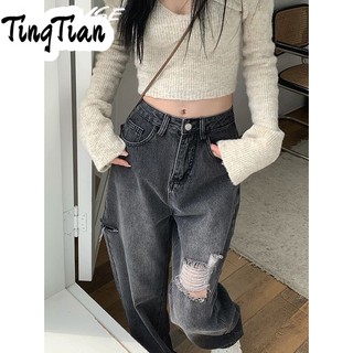 TINGTIAN  quần_ống_rộng quần  nữ jean American vintage jeans 2023 NEW072911 Thời trang Thời trang ins Chất lượng cao A27L077 36Z230909