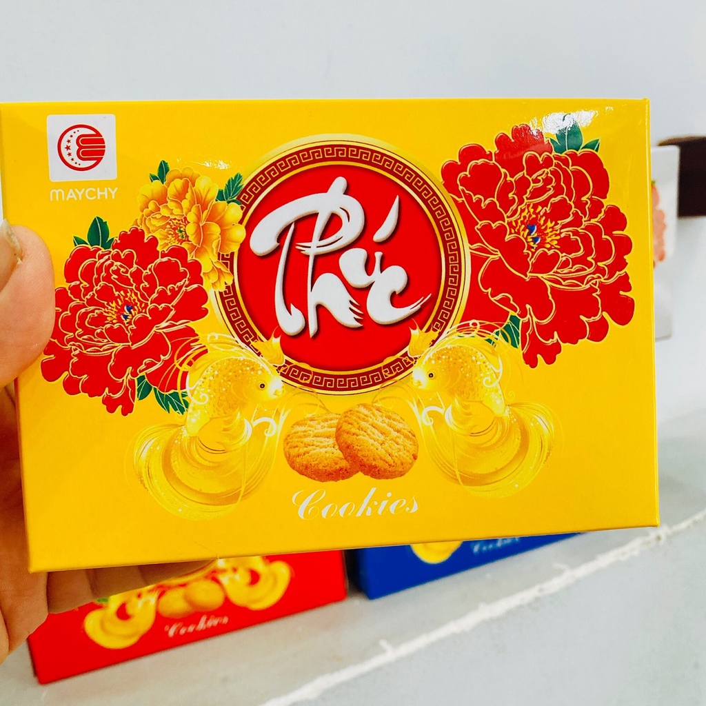 Hộp 100gram bánh quy bơ sữa Phúc Lộc Thọ Maychy , Date mới 12 tháng.
