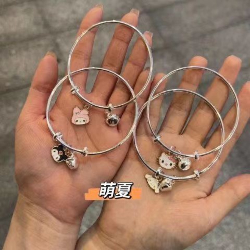 SANRIO Hoạt Hình Vòng Tay Mặt Hình kuromi May Mắn Cho Cặp Đôi