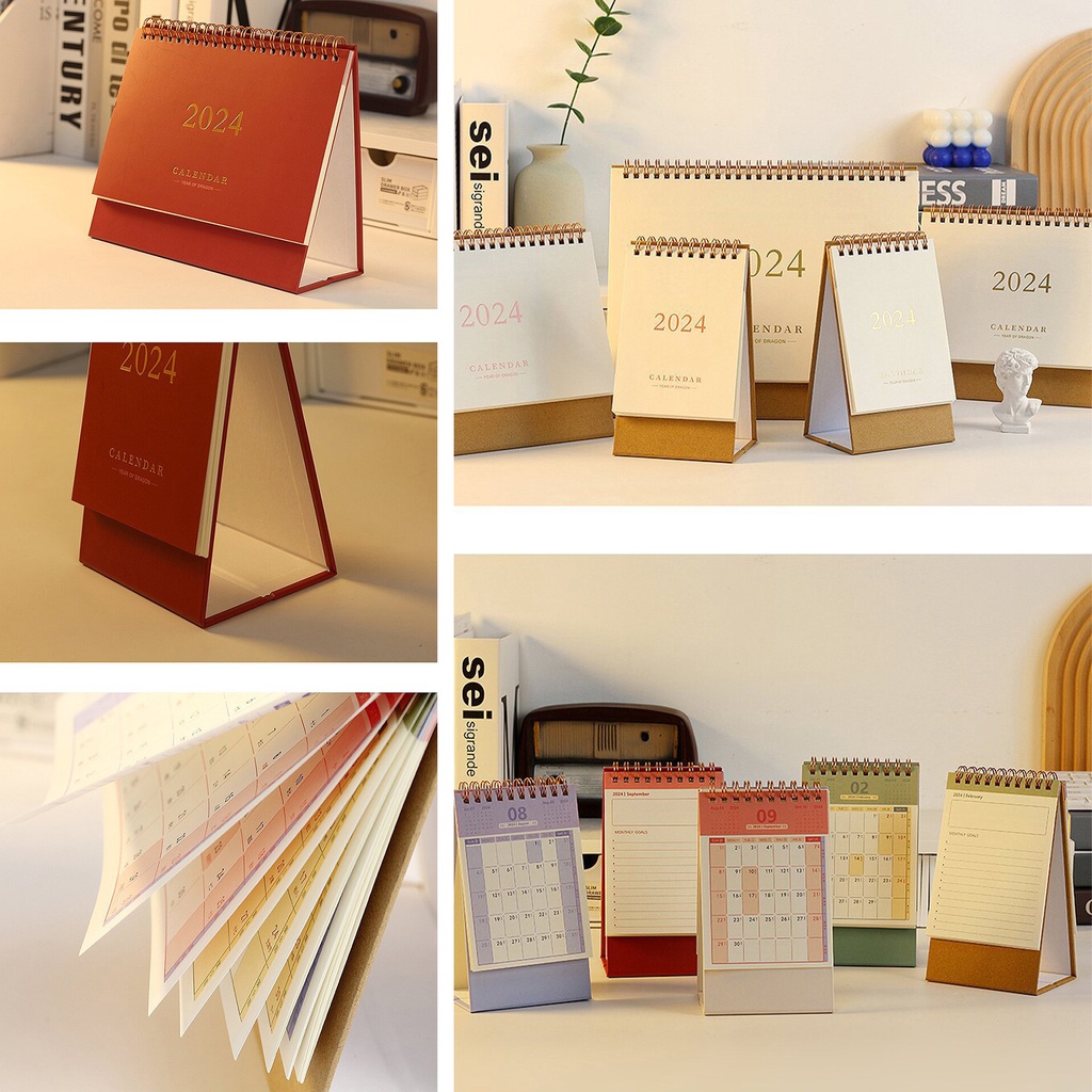 Lịch 2024 Để Bàn Kích Thước s / m / l