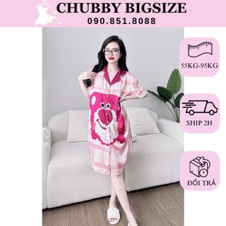 Đầm ngủ lụa in 3d bigsize 50-90kg