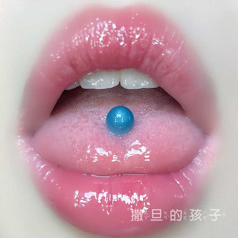 Nhẫn Bằng Thép Titan Trong Mờ Trang Trí Móng Tay / Mũi / Chai Rượu