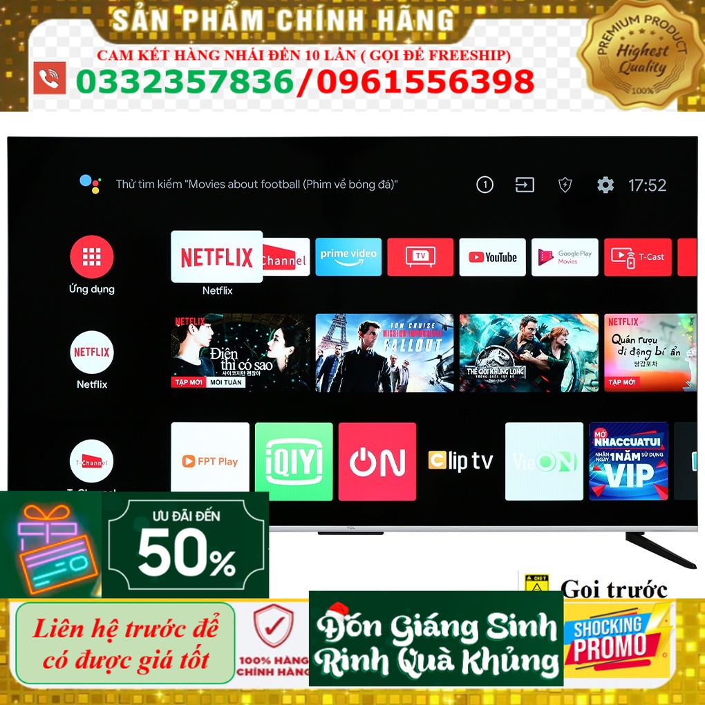 Android Tivi TCL 65P737 4K 65 inch LH