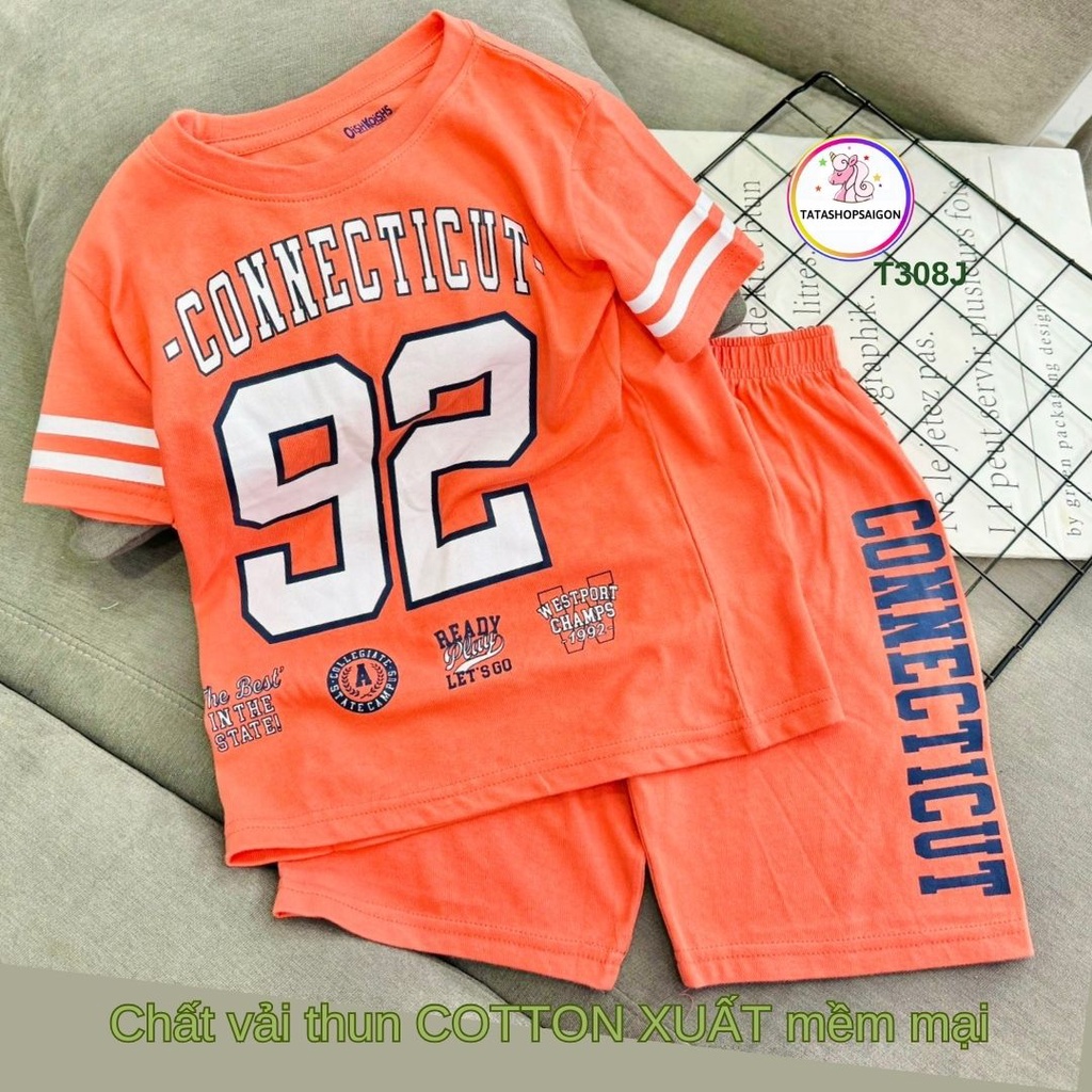 Set Quần Áo Trẻ Em 1-12 Tuổi Đồ Bộ Cho Bé Trai 11-40 Kg Cotton Chính Phẩm In Hoạt Hình Hot Trend Mềm Mịn Mát  T308