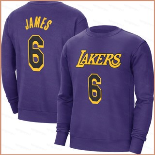 Áo Thun Bóng Rổ Tay Dài In Chữ los angeles lakers james Thời Trang Mới Nhất