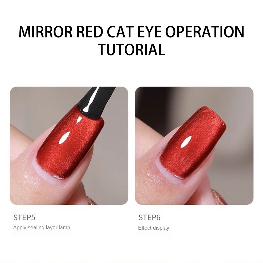 6 Tùy Chọn ANNIES Gel Sơn Móng Tay Anh đào Ruby đỏ Cat Eye Gel Sơn Móng Tay Móng Tay Nghệ Thuật Pha Lê 10ml Sơn Móng Tay Laser Nam Châm Ngâm Tắt đèn LED UV * KÍNH