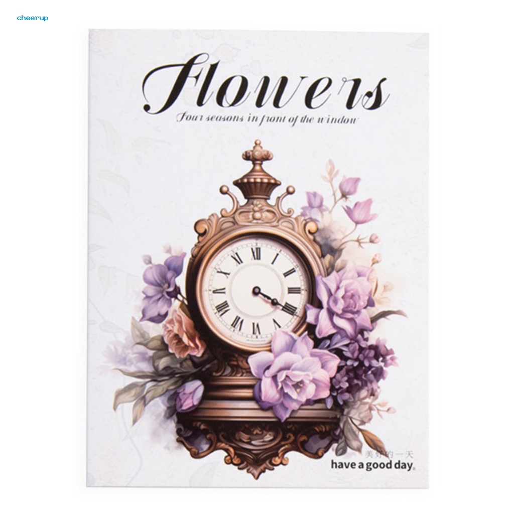 Bộ 30 Miếng Dán Chống Thấm Nước Hình Hoa Trang Trí Cho Điện Thoại / Ván Trượt / laptop / Sổ Tay diy