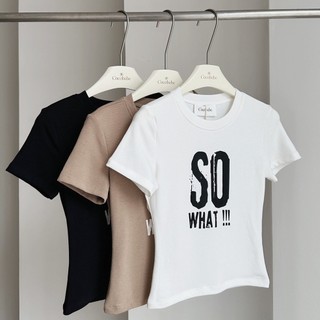 Áo thun croptop COCOBEBE SO WHAT