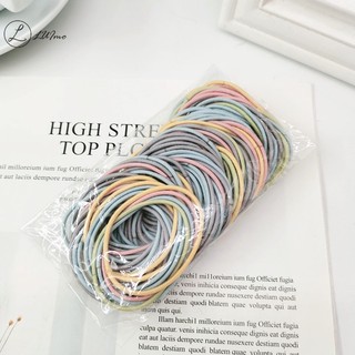 Luimo Set 100 Dây Cột Tóc Cao Su Co Giãn Cho Nữ