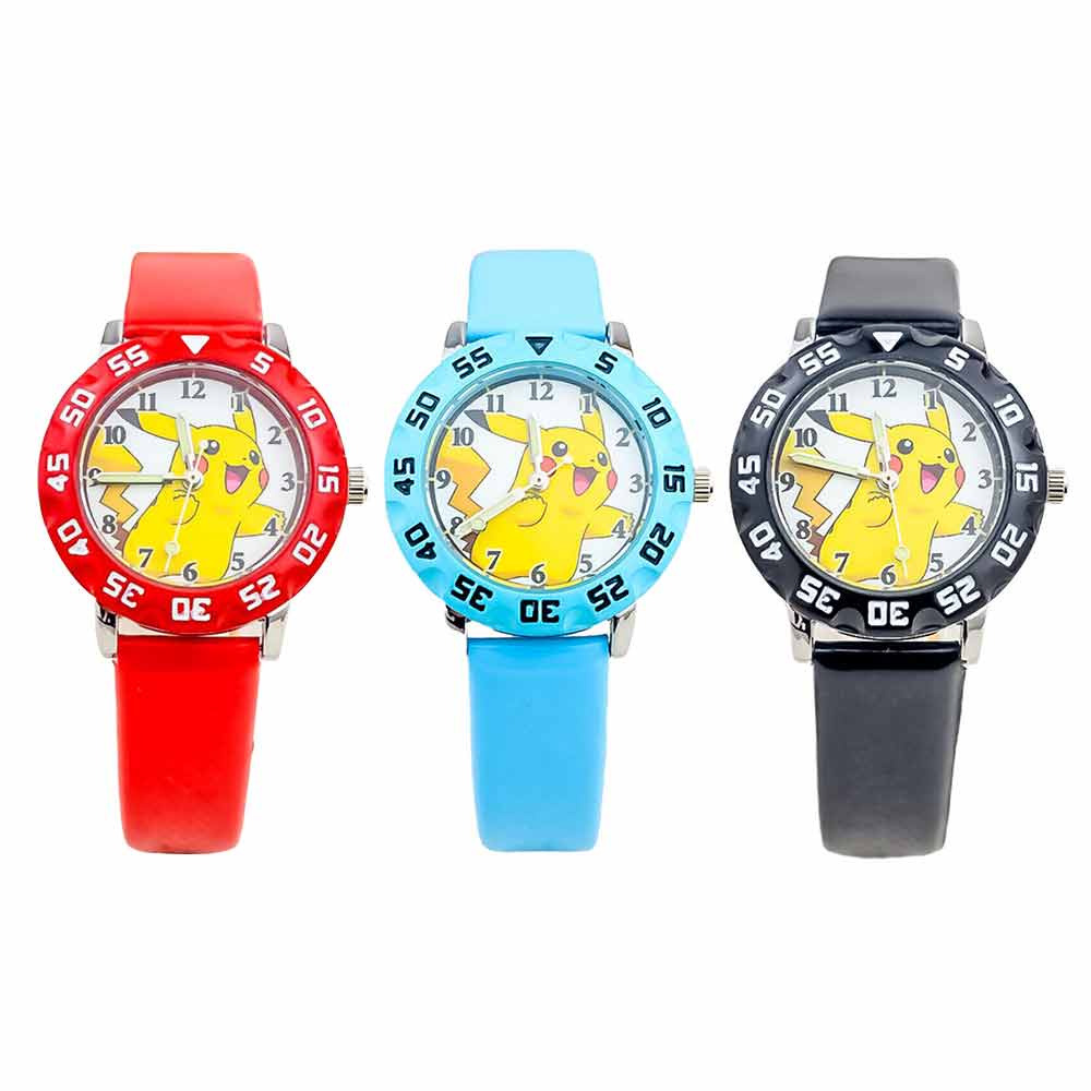 Pikachu Night Glow Anime Children's Watch Pocket Monster Watch Children's Birthday Party Gift