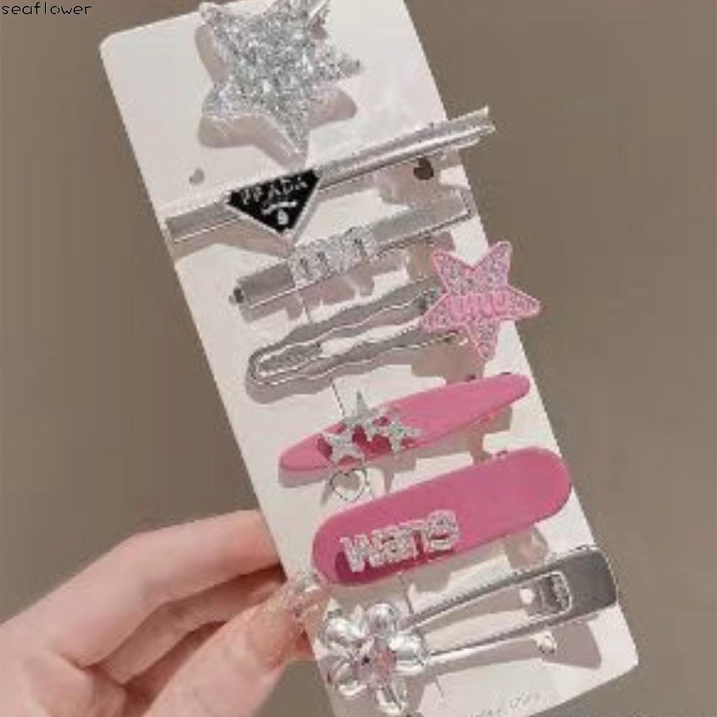 Bộ 7 Kẹp Tóc Màu Sắc Ngọt Ngào Dễ Thương Cho Nữ