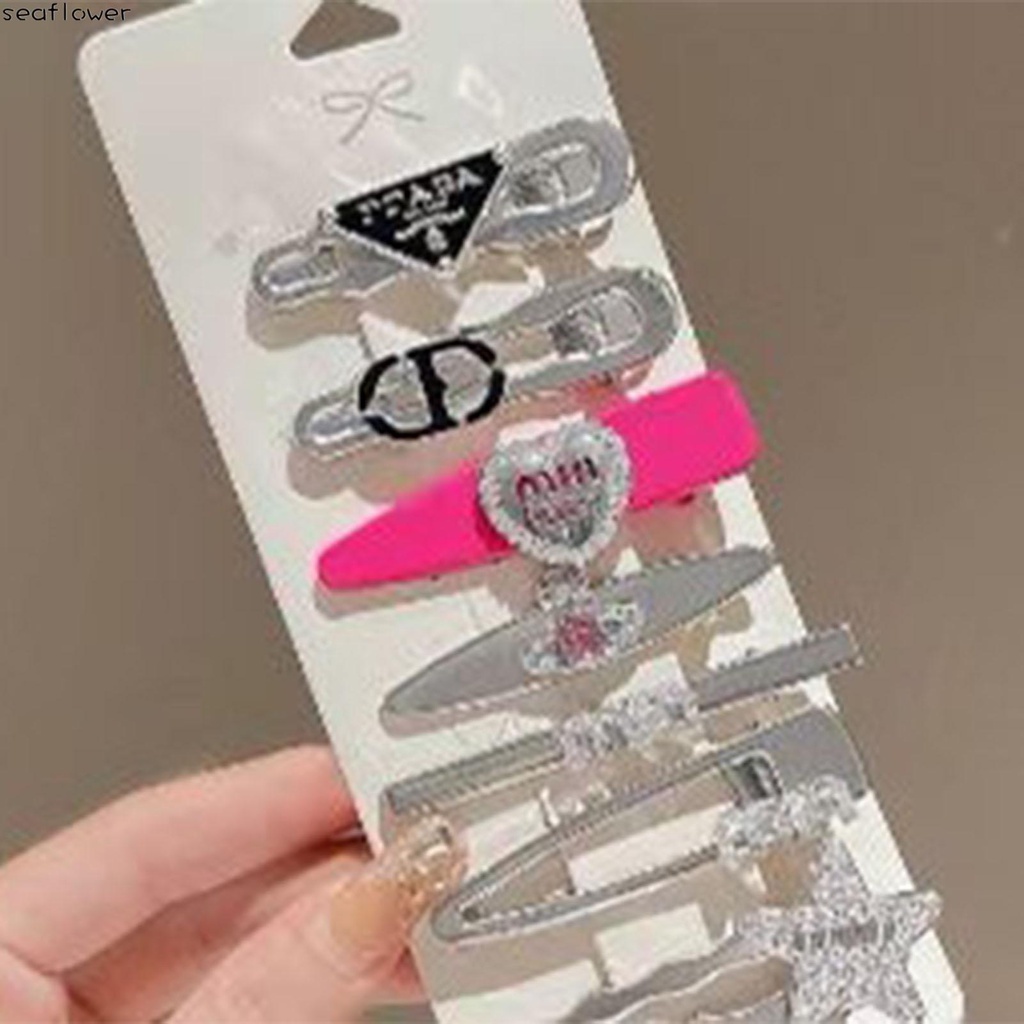 Bộ 7 Kẹp Tóc Màu Sắc Ngọt Ngào Dễ Thương Cho Nữ