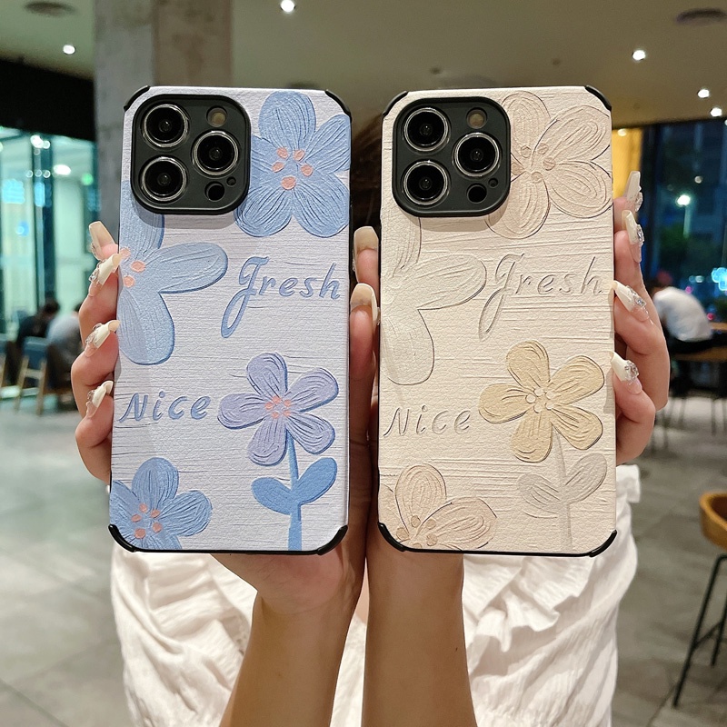 Ôp Điện Thoại Silicon Dẻo Họa Tiết Hoa Siêu Mỏng Chống Sốc Cho iphone 15 14 13 12 11 x xs xr se 8 7 6 6s pro plus max Ốp