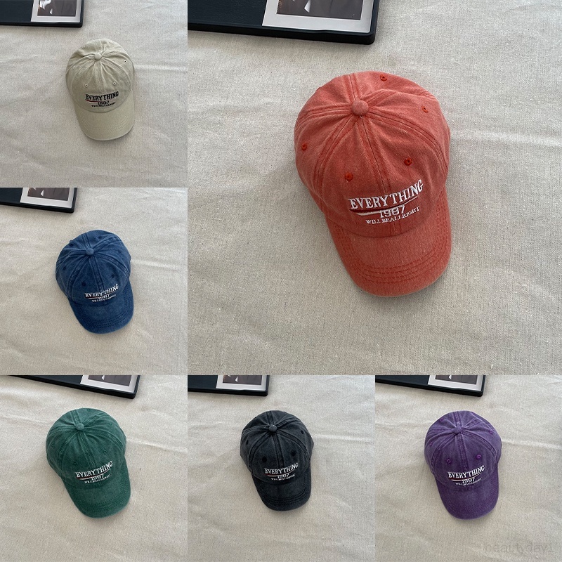 Mũ Lưỡi Trai Thêu Chữ + Số Chất Liệu cotton Cho Bé