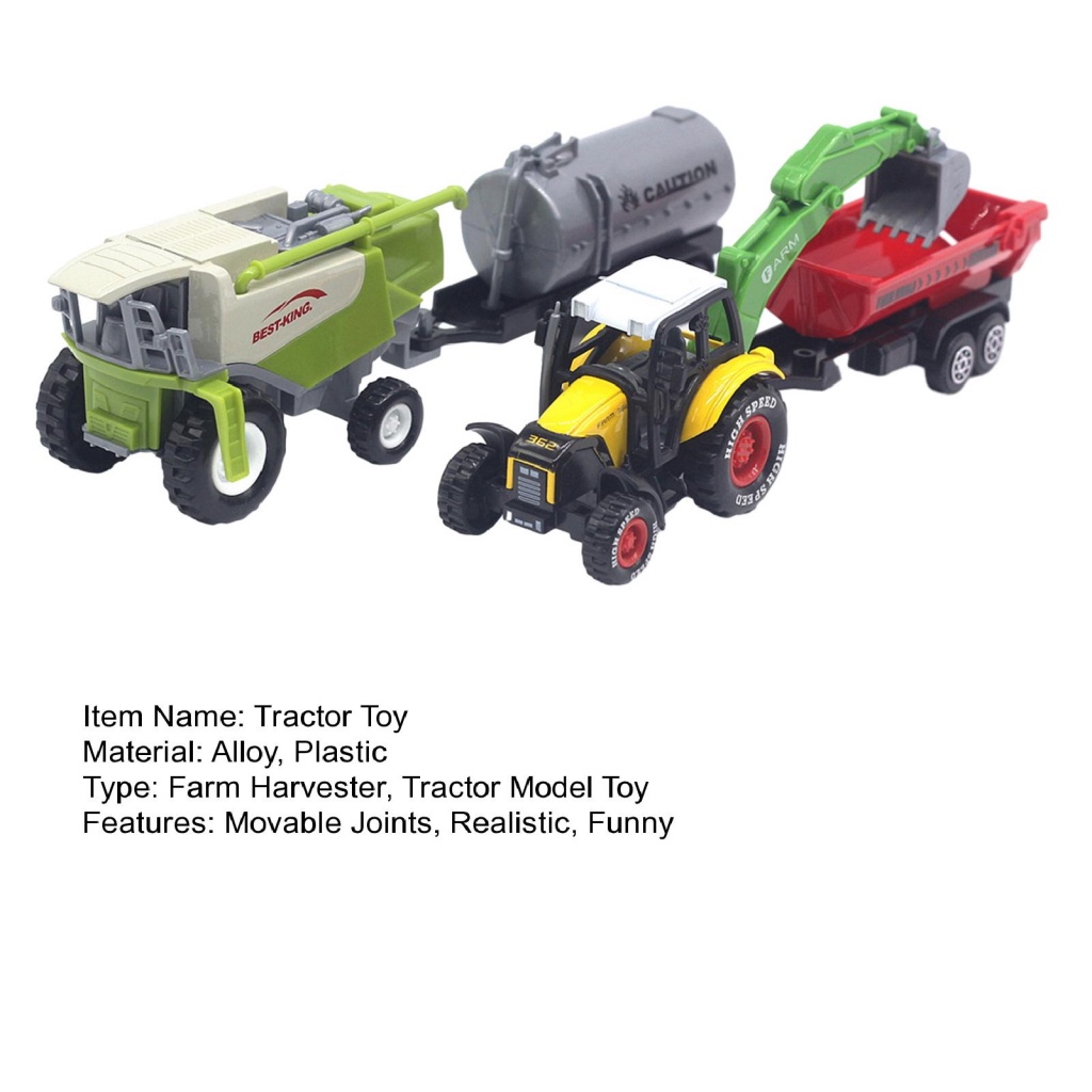 Bộ Đồ Ngủ Thời Trang Cá Tính Trẻ Trung| Bộ Đồ Chơi Xe Nông Trại Hạng Nặng Với Khớp Di Chuyển Phù Hợp Làm Quà Hoàn Hảo Cho Bé Trai 1 55 Mẫu Xe Tải die-Cavester harvester Meneast asian