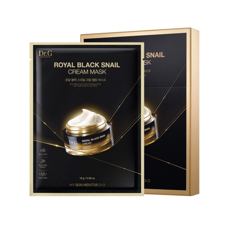 Dr.G Royal Black Snail Cream Mask 16g 10 sheets