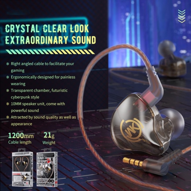 Tai Nghe Có Dây Gaming WEKOME YC08 Chính Hãng