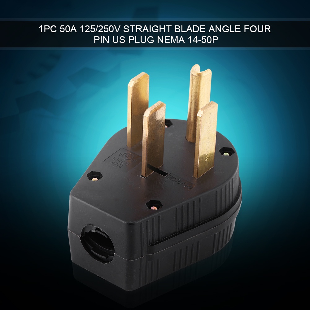 Máy Phát Điện Phích Cắm Máy Phát Điện 4 Prong Prong Phích Cắm Máy Phát Điện 50 Amp 125 / 250V Lưỡi T