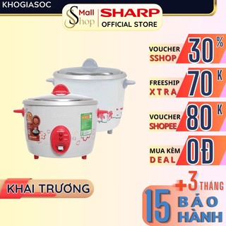 Nồi cơm điện nắp rời sharp ksh-d15v chính hãng - màu ngẫu nhiên - không chống dính - sshop official