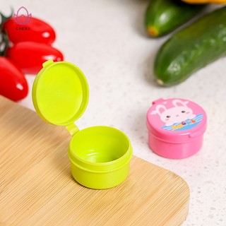  Set 4 Hộp Đựng Nước Chấm   Cà Chua   Nước Sốt Mini Bằng Nhựa Thiết Kế Dễ Thương Tiện Dụng 