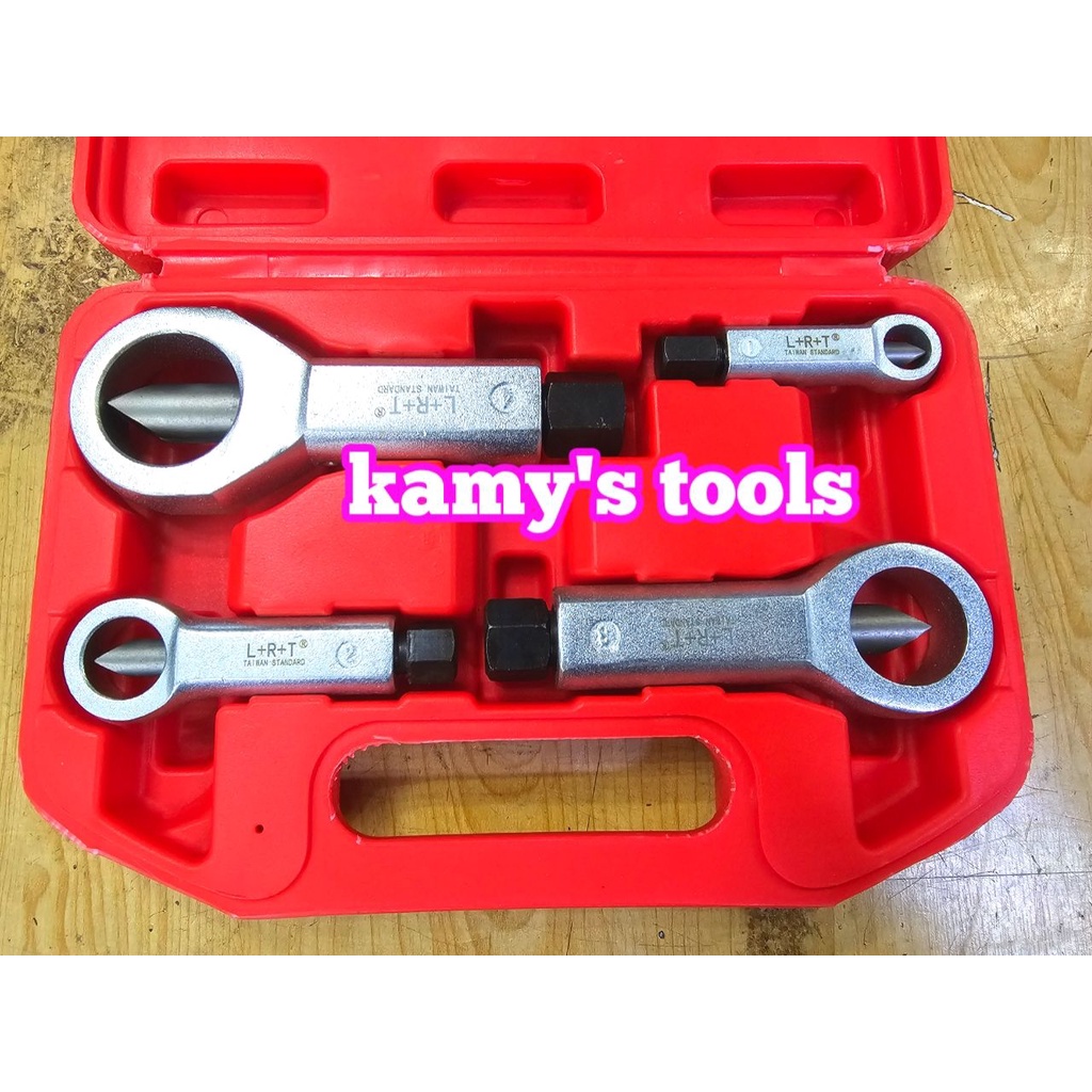 Bộ dụng cụ cảo vam cắt phá tháo mở con tán bulong đai ốc 9mm-27mm L+R+T