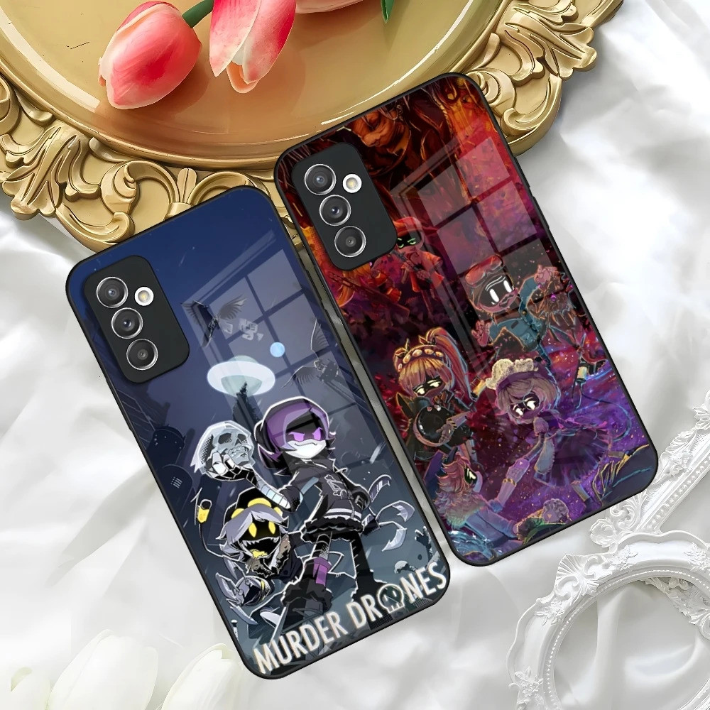 Murder Drone UZI Ốp Điện Thoại Kính Cho Samsung Galaxy A05 A06 A11 A12 A13 A15 A16 A21 A22 A30 A32 A